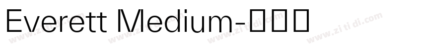 Everett Medium字体转换
